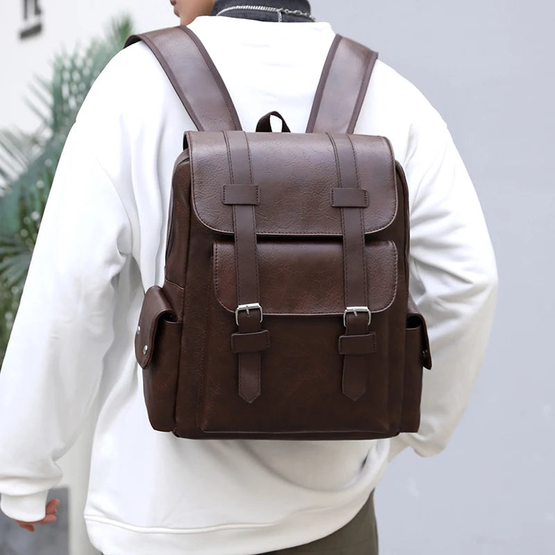Herren Retro-Lederrucksack - Der Monarch Vintage