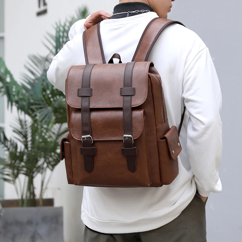 Herren Retro-Lederrucksack - Der Monarch Vintage