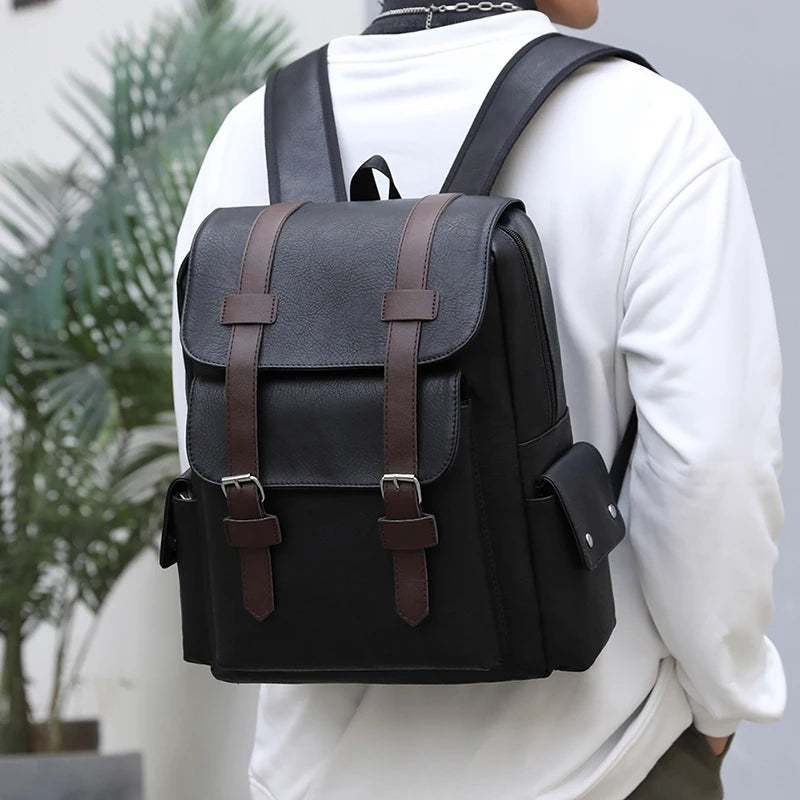 Herren Retro-Lederrucksack - Der Monarch Vintage